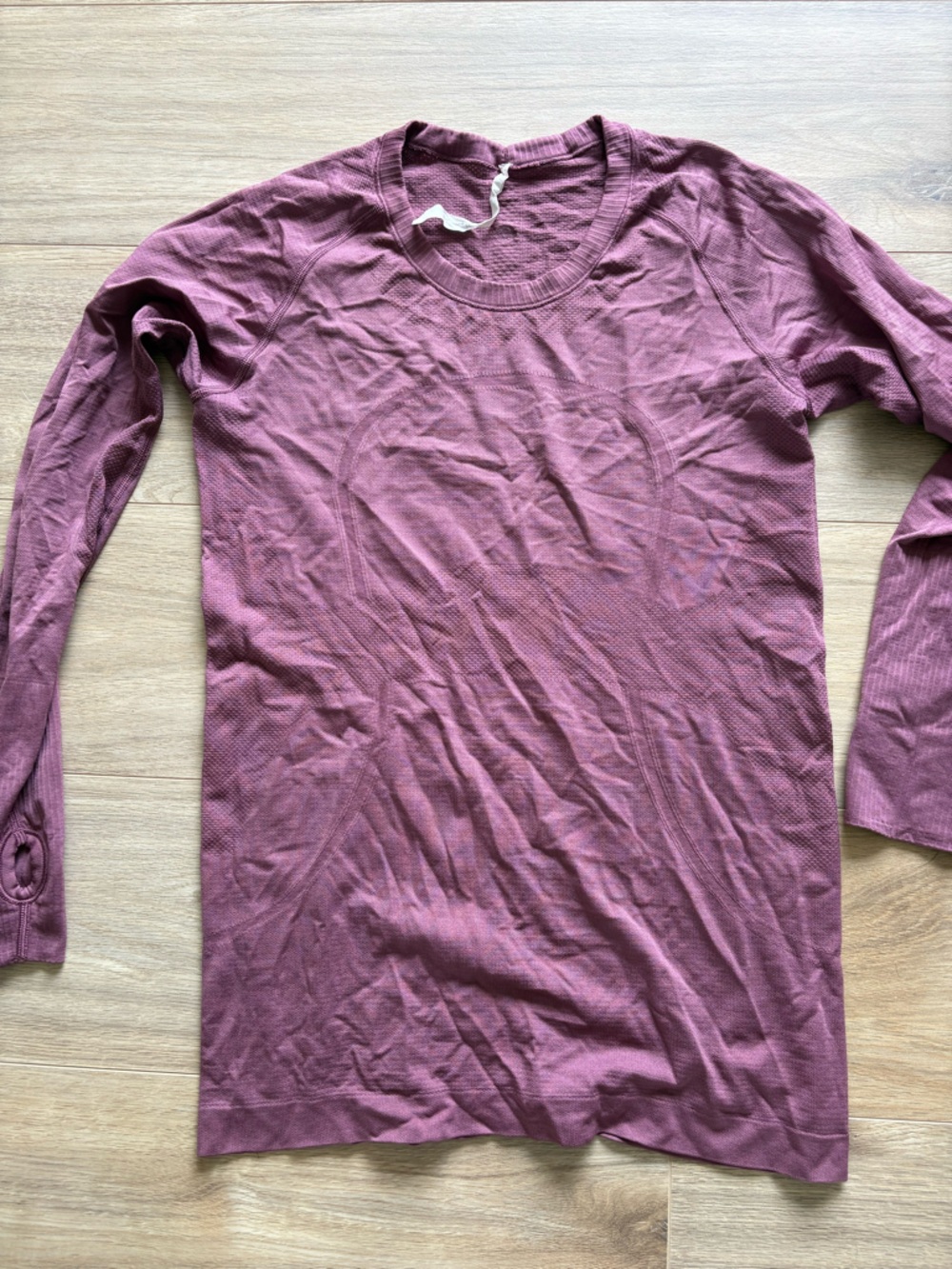 Lululemon swift long sleeve mauve size 10